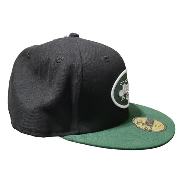 New Era 59Fifty New York Jets NFL Fitted Cap Size 7 1/2 Black Embroidered Logo - Picture 5 of 8